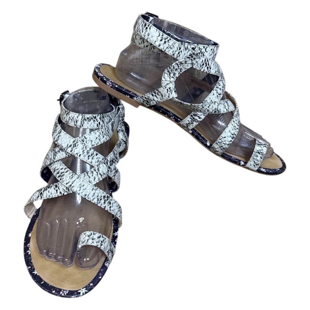 Cabi 6002 Athena Gladiator Sandals Python Snake L… - image 1
